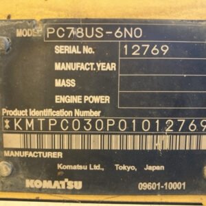 Komatsu PC78US-6N0 12769 Import Ex.Japan - Gambar 5