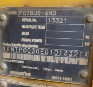 Komatsu PC78US-6N0 13321 Import Ex.Japan - Gambar 5