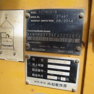 Komatsu PC78US-8 27487 Import Ex.Japan - Gambar 5