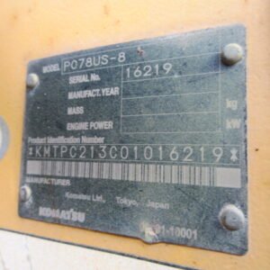 Komatsu PC78US-8 16219 Import Ex.Japan - Gambar 5