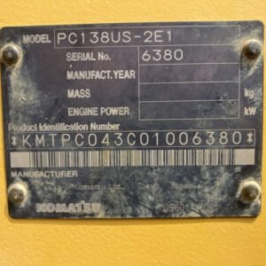 Komatsu PC138US-2E1 6380 Import Ex.Japan - Gambar 5
