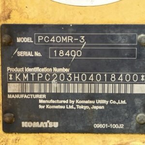 Komatsu PC40MR-3 18400 Import Ex.Japan - Gambar 5
