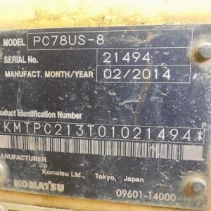 Komatsu PC78US-8 21494 Import Ex.Japan - Gambar 5
