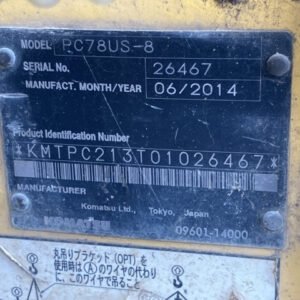 Komatsu PC78US-8 26467 Import Ex.Japan - Gambar 5