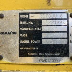 Komatsu PC78UU-6 22199 Import Ex.Japan - Gambar 5