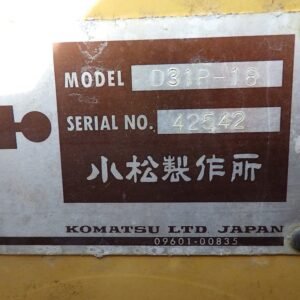 Komatsu D31P-18 42542 Import Ex.Japan - Gambar 5