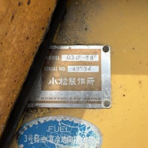 Komatsu D31P-18 43734 Import Ex.Japan - Gambar 5